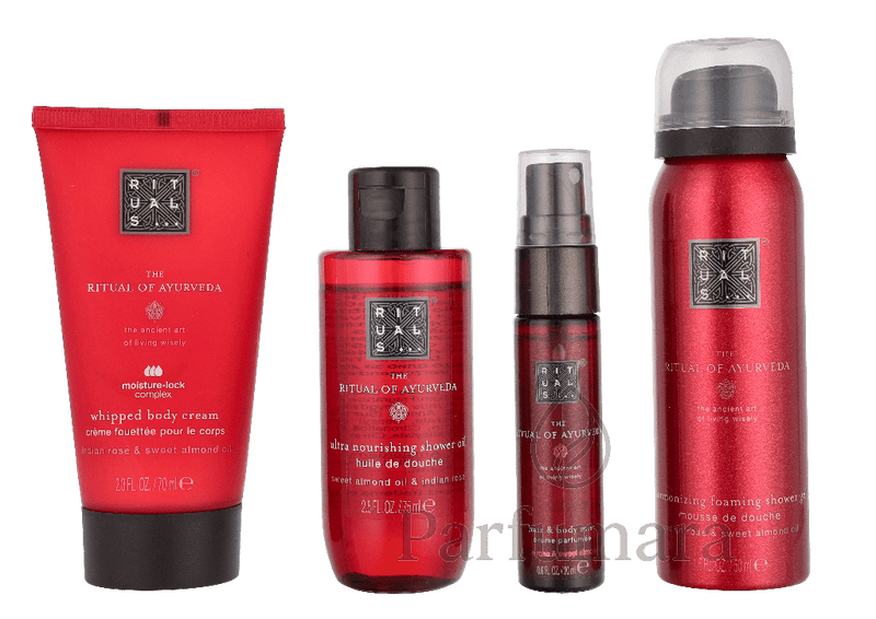Rituals Ayurveda Small Geschenkset Shower Oil 75ml/Foaming Shower Gel 50ml/Hair & Body Mist 20ml/Body Cream 70ml 215 ml