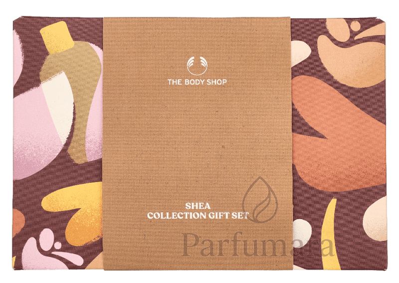 The Body Shop G4 Medium Shea Giftset Shower Cream 250ml/ Body Butter 200ml/Hand Balm 30ml/Body Mist 100ml/Large Bath Lily 580 ml