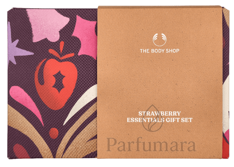 The Body Shop G3 Small Strawberry Giftset Hand Cream 30ml/Body Butter 50ml/Shower Cream 60ml 140 ml