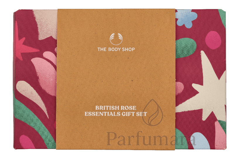 The Body Shop G3 Small British Rose Giftset Hand Cream 30ml/Body Butter 50ml/Shower Cream 60ml 140 ml