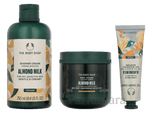 The Body Shop G3 Small Almond Milk Giftset Hand Cream 30ml/Body Butter 50ml/Shower Cream 60ml 140 ml