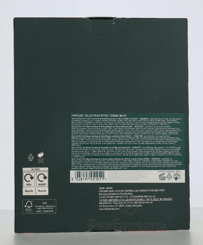 The Body Shop G3 Collection Hand Trio Set Hand Creams 30ml/Hand Balm 30ml/Hand Soap 100g 160 ml