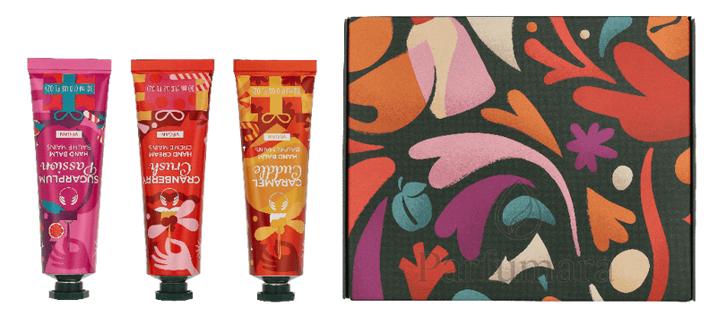 The Body Shop G2 Protect & Soften Hand Balm Trio Set Almond Milk Hand Balm 30ml/ Avocado Hand Balm 30ml/ Shea Hand Balm 30ml 90 ml