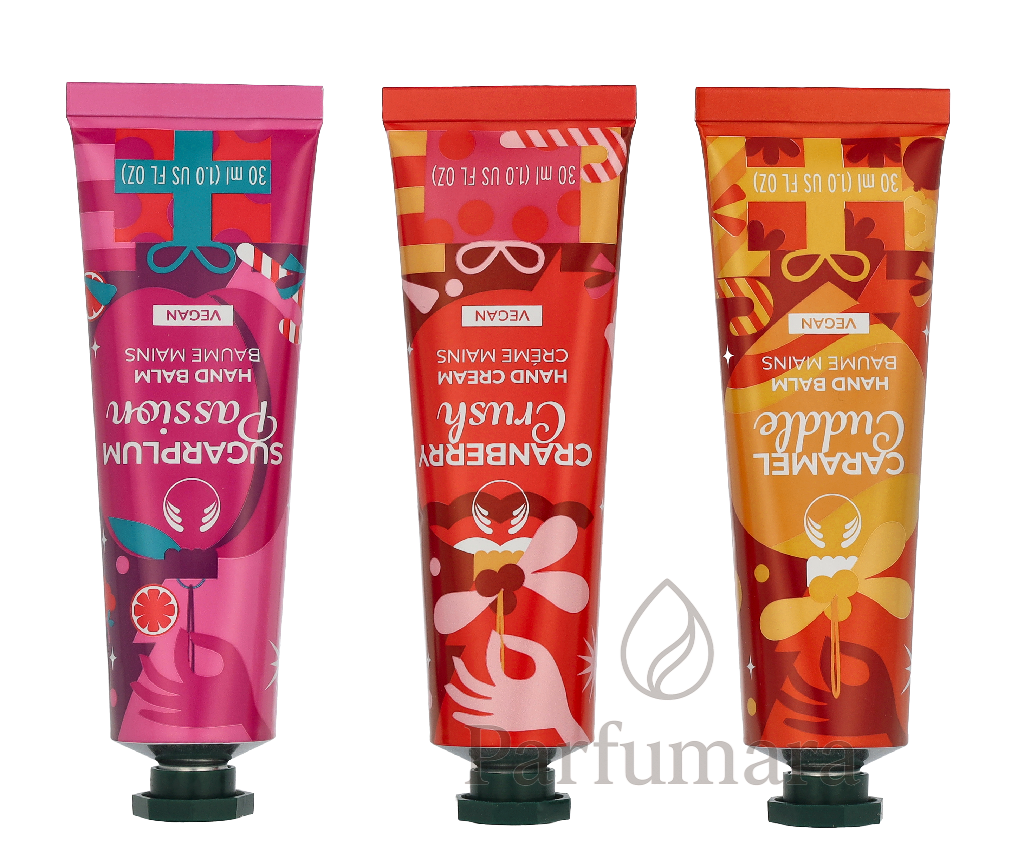 The Body Shop G2 Protect & Soften Hand Balm Trio Set Almond Milk Hand Balm 30ml/ Avocado Hand Balm 30ml/ Shea Hand Balm 30ml 90 ml