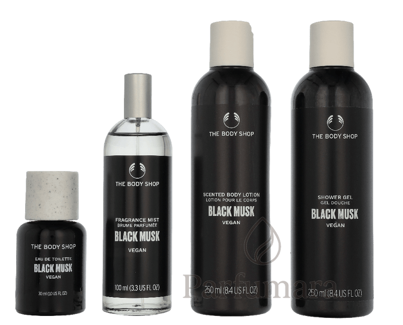 The Body Shop G4 Black Musk Giftset Edt Spray 60ml/Black Musk Shower Gel 250ml/Body Lotion 250ml/Fragrance Mist 100ml 660 ml