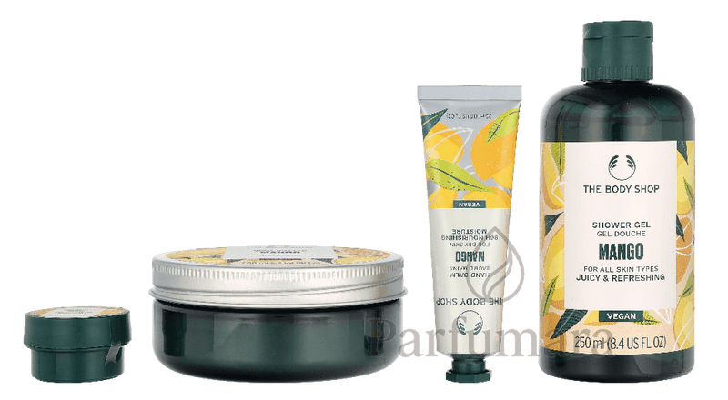 The Body Shop G4 Medium Mango Giftset Mango Shower Gel 250ml/Mango Body Butter 200ml/Mango Body Scrub 50ml/Mango Hand Balm 30ml/Mango Lip Butter 10ml 540 ml
