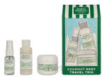 Mario Badescu Coconut Body Travel Trio Set Hydrating Shower Gel 59ml/Intense Hydrating Body Butter 56g/Nourishing Body Oil Spray 20ml 135 ml