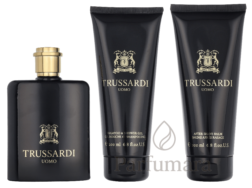 Trussardi Uomo Geschenkset Eau de Parfum 100ml/Shampooo & Shower Gel 200ml/After Shave Balm 200ml 500 ml