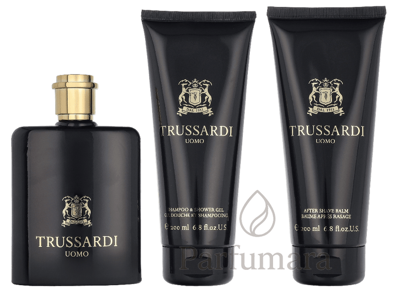 Trussardi Uomo Geschenkset Eau de Parfum 100ml/Shampooo & Shower Gel 200ml/After Shave Balm 200ml 500 ml
