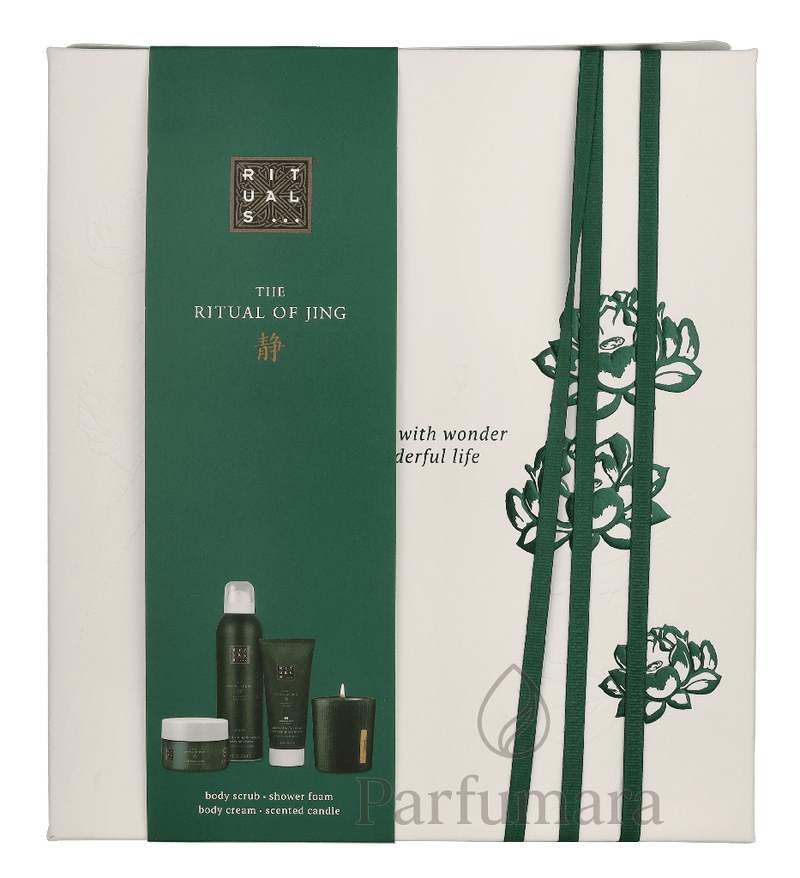 Rituals Jing Medium Geschenkset Scented Candle 140g/Foaming Shower Gel 200ml/Body Cream 100ml/Body Scrub 125g 565 ml