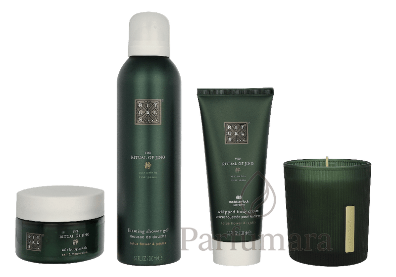 Rituals Jing Medium Geschenkset Scented Candle 140g/Foaming Shower Gel 200ml/Body Cream 100ml/Body Scrub 125g 565 ml