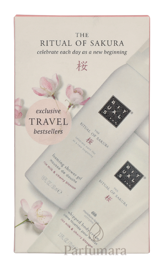 Rituals Sakura Exclusive Travel Set Foarming Shower Gel 50ml/Whipped Body Cream 70ml 120 ml