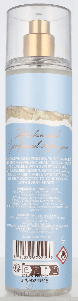 Sabrina Carpenter Sweet Tooth Me Espresso Body Mist 236 ml
