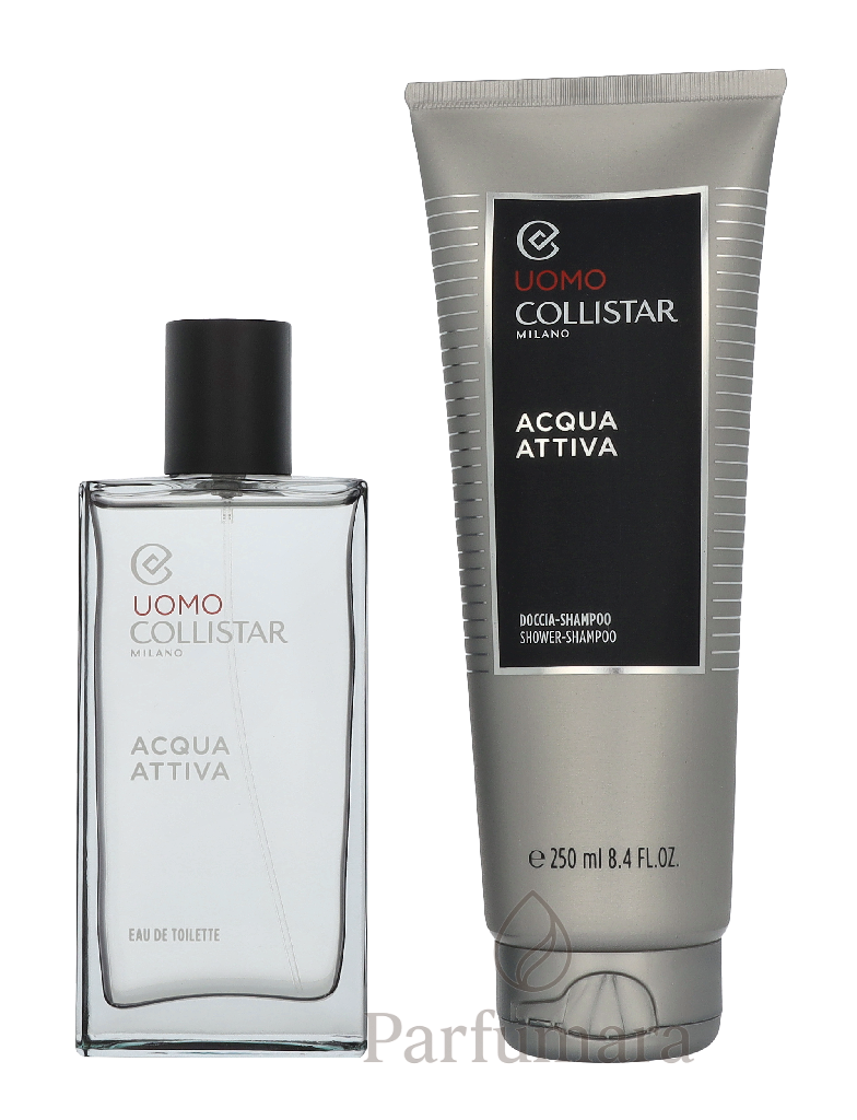 Collistar Uomo Acqua Attiva Geschenkset Acqua Attiva Eau de Toilette 100 ml / Acqua Attiva Shampoo 250 ml 350 ml