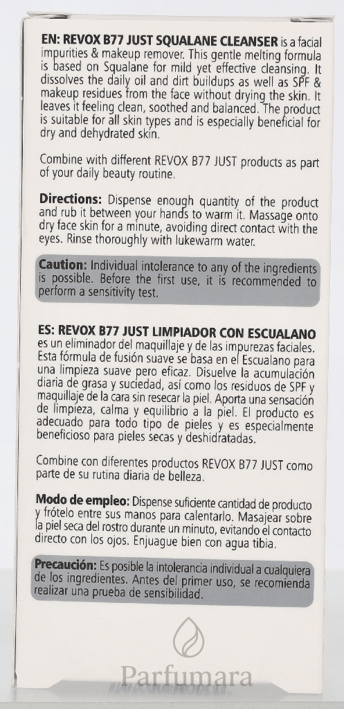Revox B77 Just Squalane Face Cleanser 30 ml