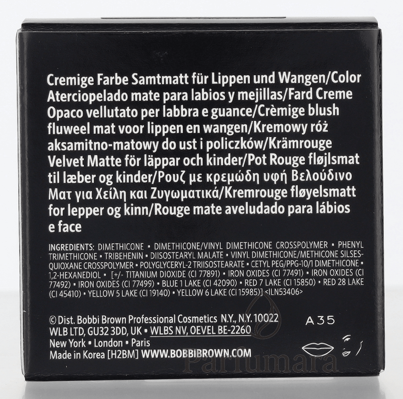 Bobbi Brown Pot Rouge Velvet Matte Creme Blush Peony 8,5 g