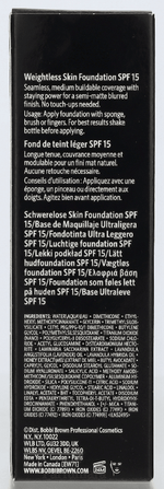 Bobbi Brown Weigthless Skin Foundation SPF15 NW - 022 Neutral Warm Ivory 30 ml