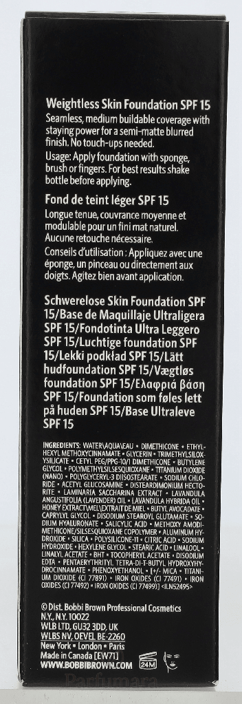Bobbi Brown Weigthless Skin Foundation SPF15 N50 Neutral 30 ml