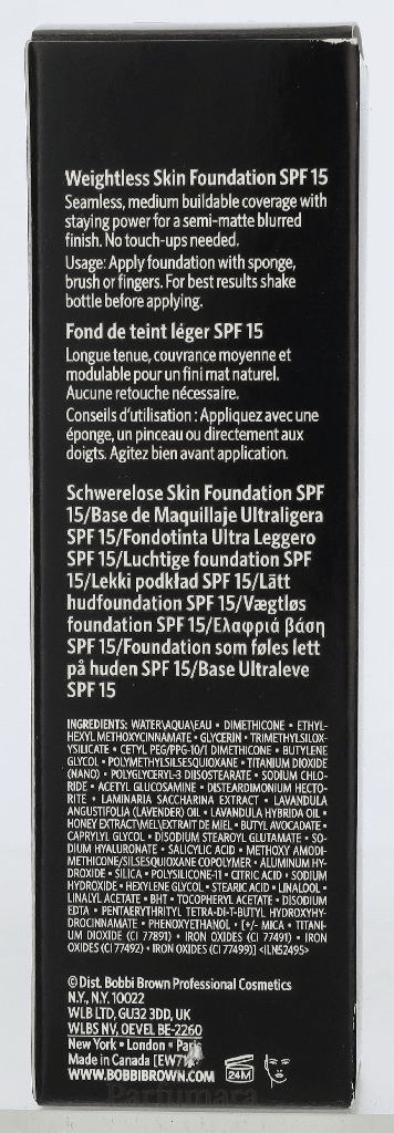 Bobbi Brown Weigthless Skin Foundation SPF15 C026 Cool Ivory 30 ml