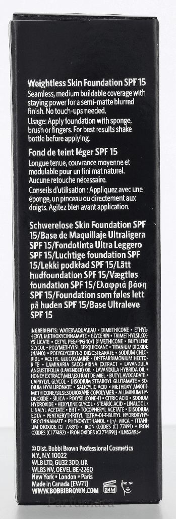 Bobbi Brown Weigthless Skin Foundation SPF15 N012 Porcelain 30 ml