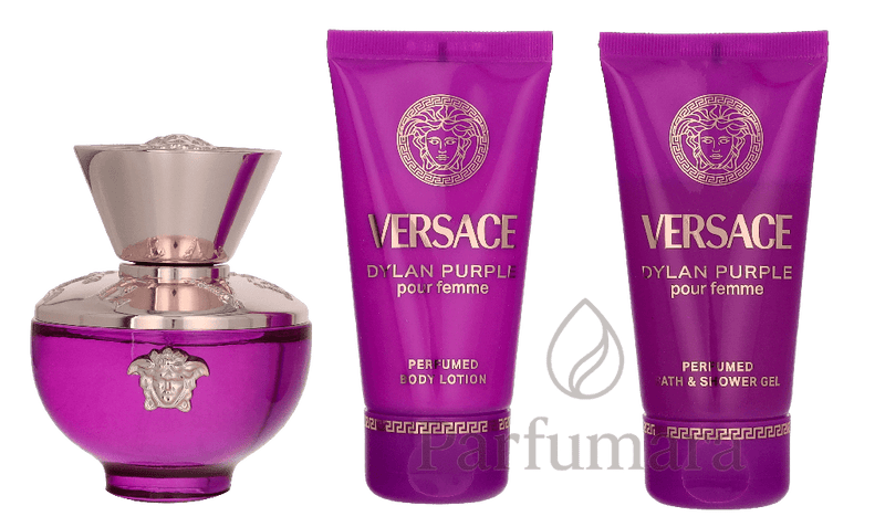 Versace Dylan Purple Geschenkset Eau de Parfum 50ml/Bath & Shower Gel 50ml/Body Lotion 50ml 150 ml