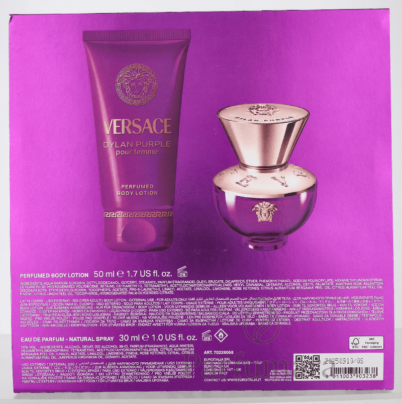 Versace Dylan Purple Geschenkset Eau de Parfum 30ml/Body Lotion 50ml 80 ml