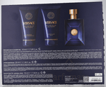 Versace Dylan Blue Pour Homme Geschenkset Eau de Toilette 50ml/Bath & Shower Gel 50ml/Aftershave Balm 50ml 150 ml