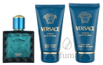 Versace Eros Pour Homme Geschenkset Eau de Toilette 50ml/Bath & Shower Gel 50ml/Aftershave Balm 50ml 150 ml