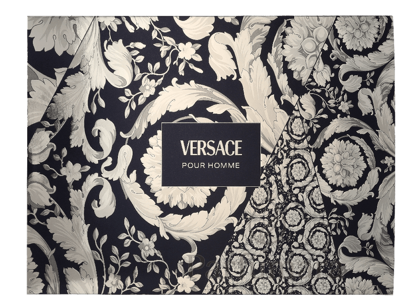 Versace Pour Homme Geschenkset Eau de Toilette 100ml/Eau de Toilette 10ml/Black Trousse 110 ml