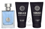 Versace Pour Homme Geschenkset Eau de Toilette 50ml/Aftershave Balm 50ml/Hair & Body Shampoo 50ml 150 ml