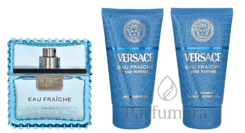 Versace Eau Fraiche Geschenkset Eau de Toilette 50ml/Bath & Shower Gel 50ml/Aftershave Balm 50ml 150 ml