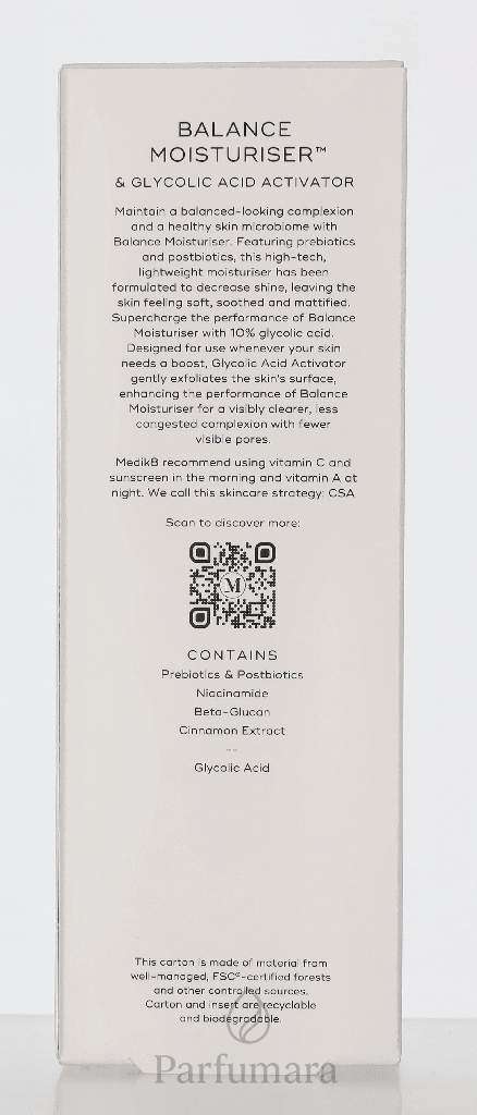 Medik8 Balance Moisturiser & Glycolic Acid Activator Balance Moisturise 50ml/Glycolic Acid Activator 10ml 60 ml