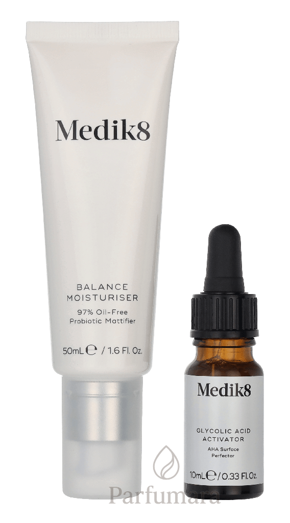 Medik8 Balance Moisturiser & Glycolic Acid Activator Balance Moisturise 50ml/Glycolic Acid Activator 10ml 60 ml