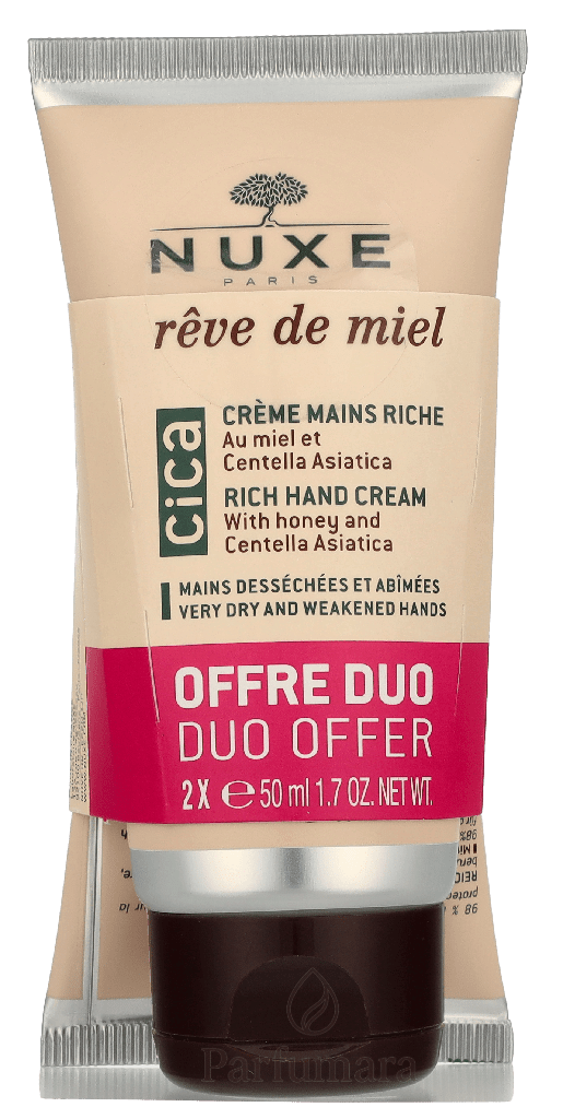 Nuxe Reve De Miel Cica Hand Cream Duo Set 2 x 50ml 100 ml