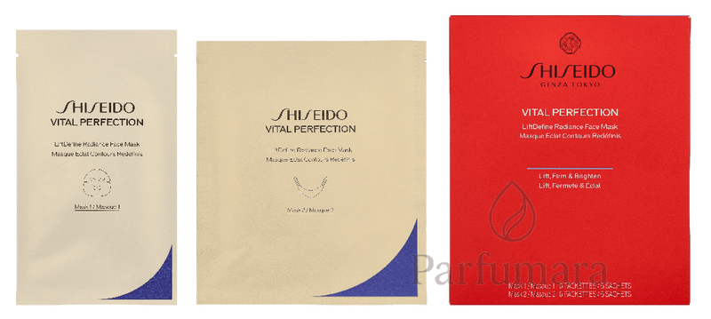 Shiseido Vital Perfection LiftDefine Radiance Face Mask Set 2x6 Pieces 12 Stück
