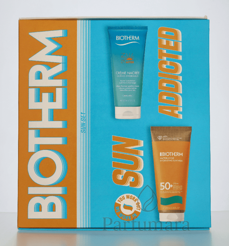 Biotherm Summer Sun Protection Geschenkset Waterlover Hydrating Sunmilk SPF50 200ml/Creme Nacree Oligo Thermale 200ml 400 ml