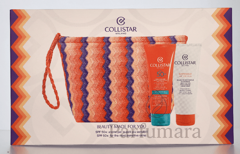 Collistar Sun Geschenkset Sunscreen Active Protection Spf50+ 100ml/Aftersun Conditioner 100ml/Pouch 200 ml