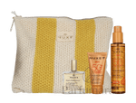 Nuxe Summer Set Tanning Sun Oil SPF50 150ml/Melting Sun Cream SPF50 50ml/Huile Prodigieuse Multi-Puprose Dry Oil 50ml/Pouch 250 ml