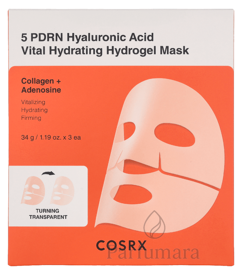Cosrx 5 PDRN Hyaluronic Acid Vital Hydrating Hydrogel Mask 3 x 34 g 102 g