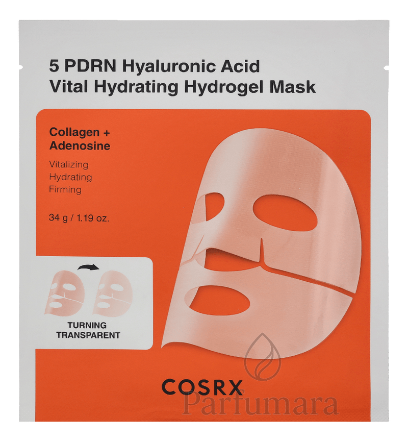 Cosrx 5 PDRN Hyaluronic Acid Vital Hydrating Hydrogel Mask 3 x 34 g 102 g