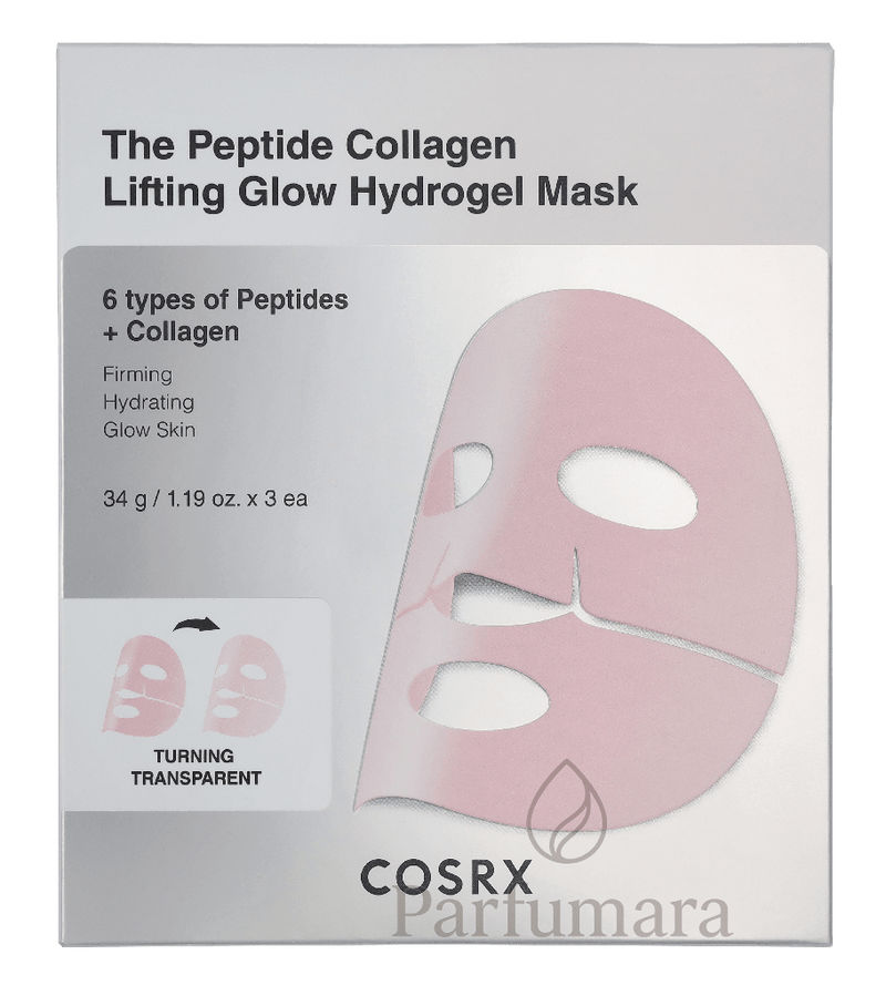 Cosrx The Peptide Collagen Lifting Glow Hydrogel Mask 3 x 34g 102 g