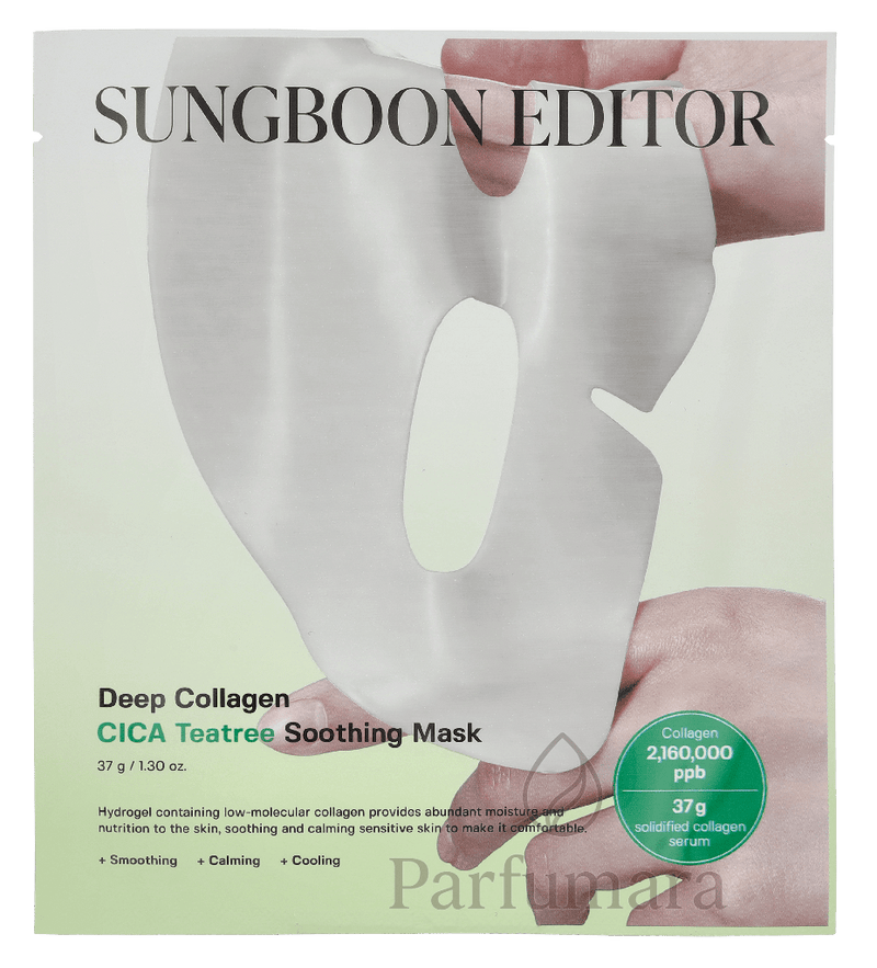 Sungboon Editor Deep Collagen Cica Teatree Soothing Mask 37g x 4 pieces 148 g