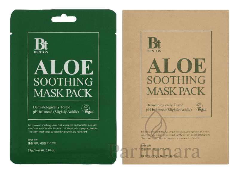Benton Aloe Soothing Mask Pack 10 Pieces 10 Stück