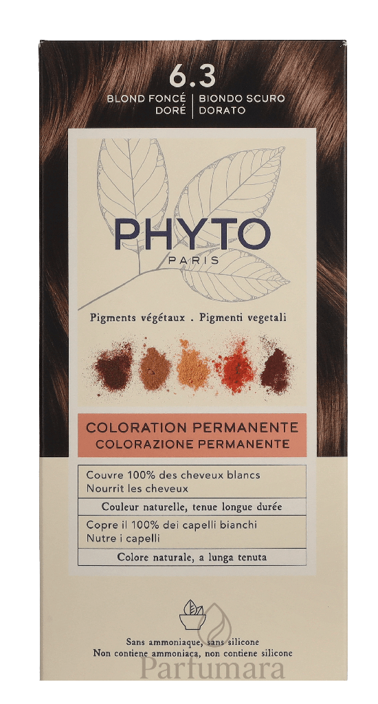 Phyto Phytocolor Permanent Color 6.3 Dark Golden Brown 110 ml