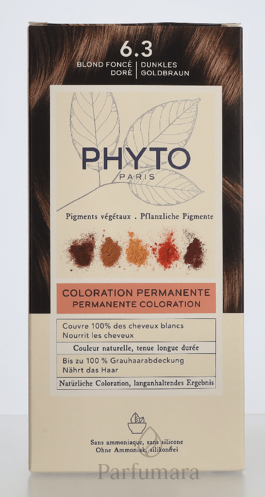 Phyto Phytocolor Permanent Color 6.3 Dark Golden Brown 110 ml