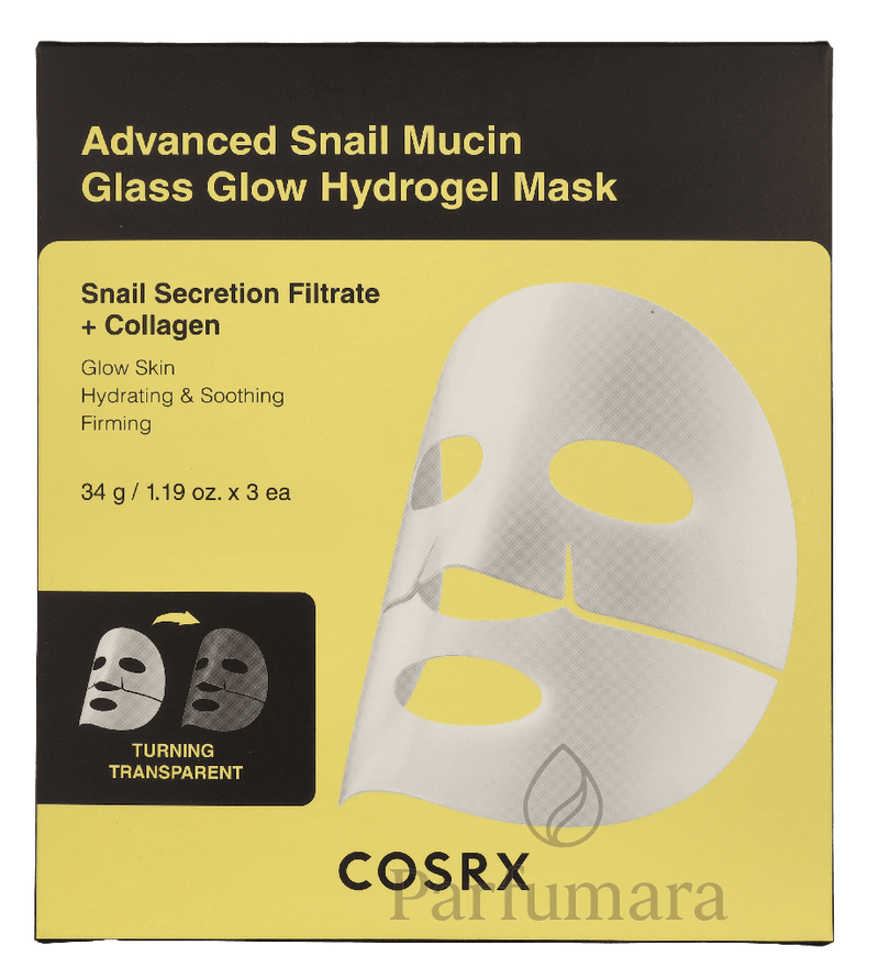Cosrx Advanced Snail Mucin Glass Glow Hydrogel Mask 34 g