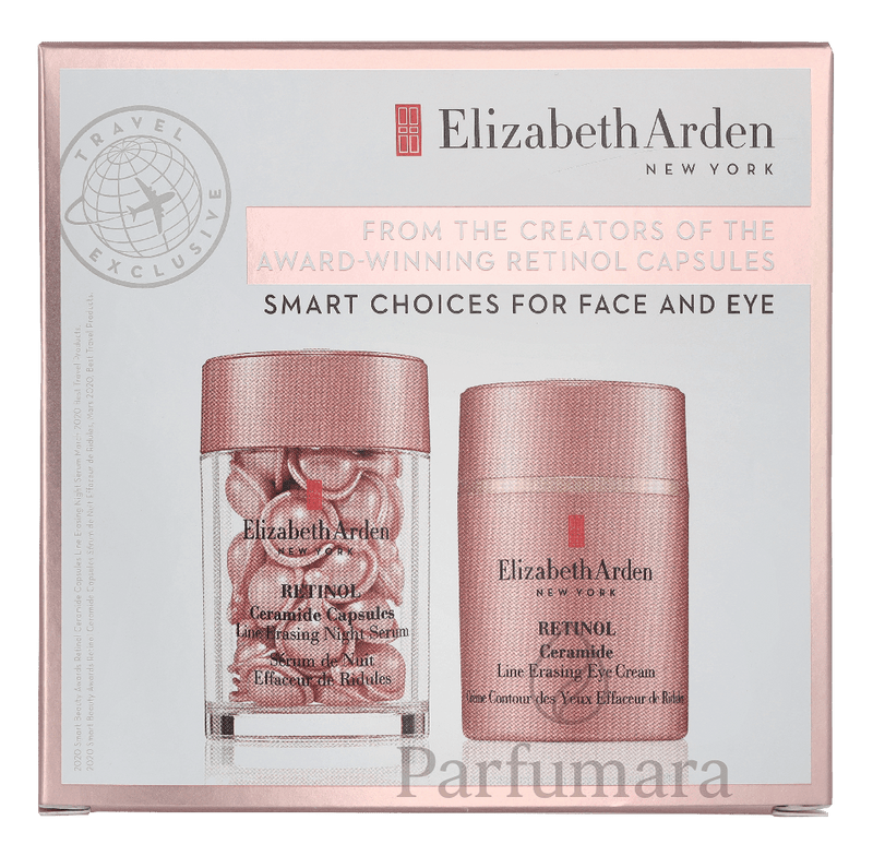 Elizabeth Arden Retinol Face Eye Travel Set Night Serum 30 Capules 14ml/Eye Cream 15ml 29 ml