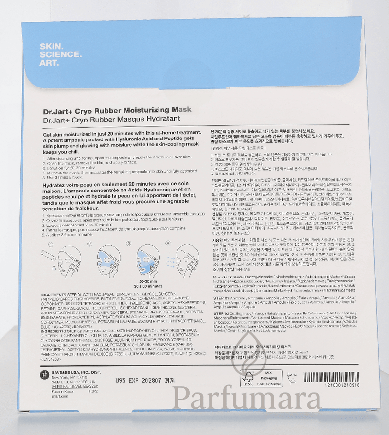 Dr. Jart+ Cryo Rubber Moisture Mask Mask 36g/Ampule 4g 40 g