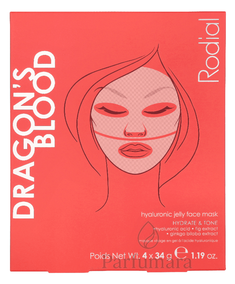 Rodial Dragon's Blood Hyaluronic Jelly Face Mask 4x 34g 136 g
