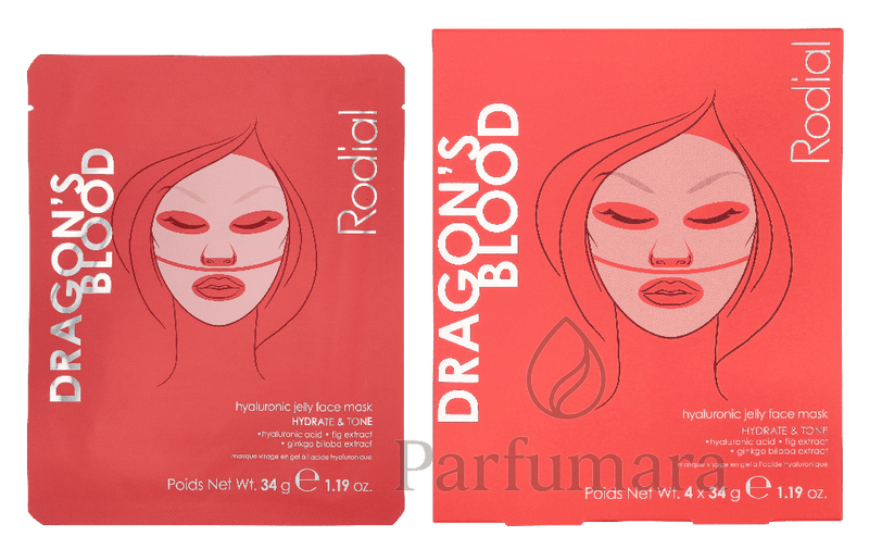 Rodial Dragon's Blood Hyaluronic Jelly Face Mask 4x 34g 136 g